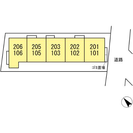 エクセリア高砂の区画図