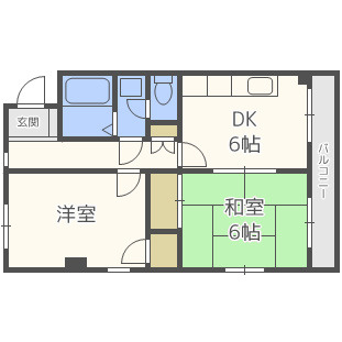 アールズプレイス二日市の間取り