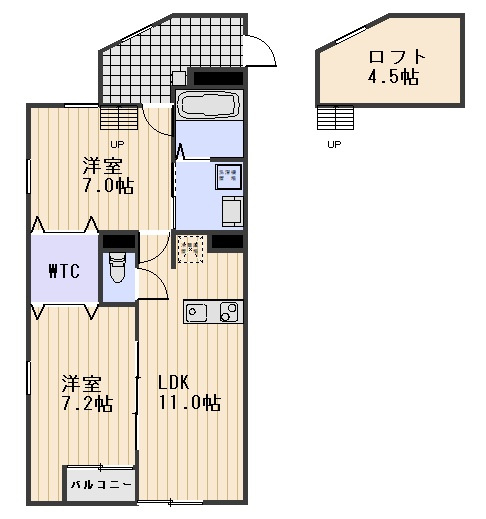 スカイガーデン大安寺の間取り