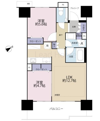 【間取り】 | グランスイート三軒茶屋スカイテラス