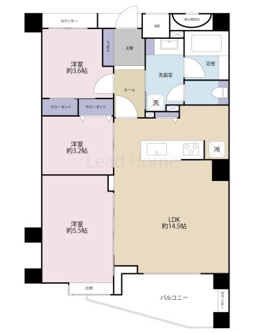 【間取り】 | オーベル三軒茶屋ｄＲ