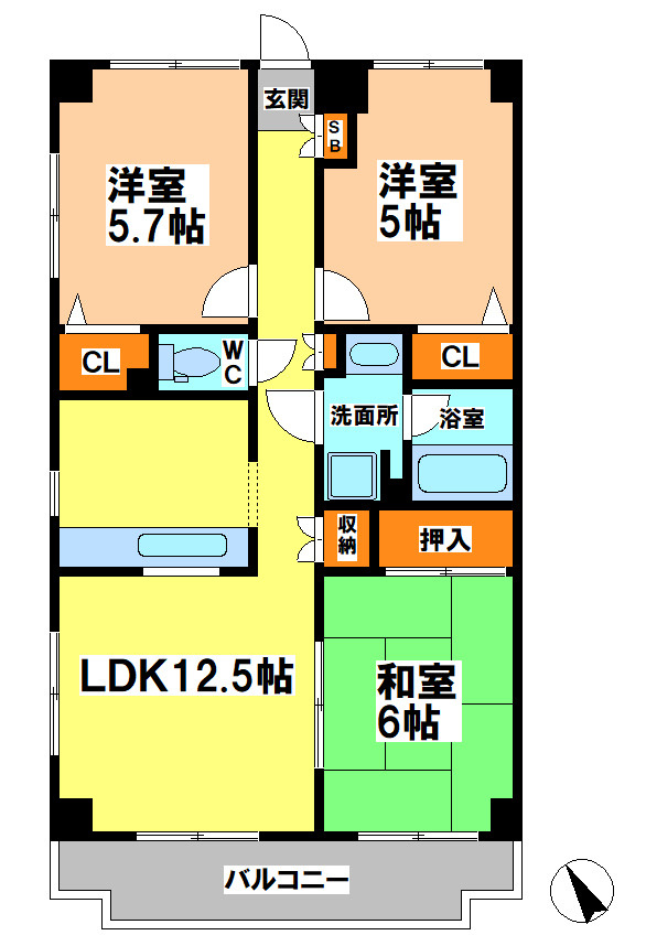 小金井市中町３丁目の賃貸マンション