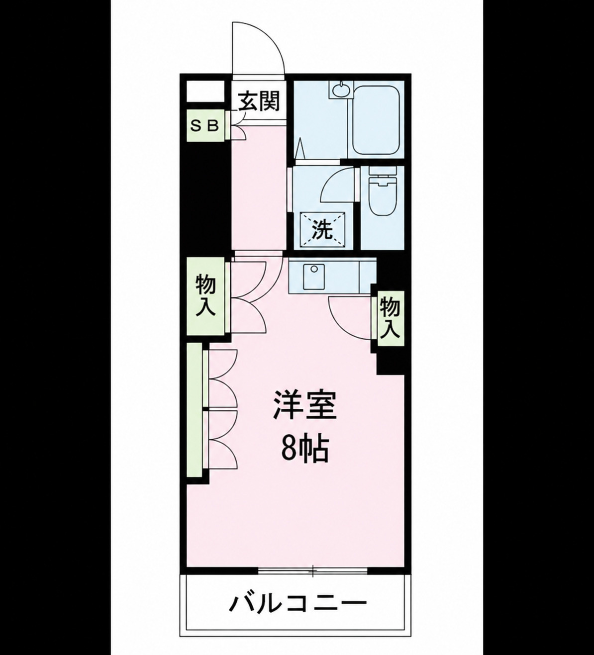 小山市駅南町１丁目の賃貸マンションの間取り