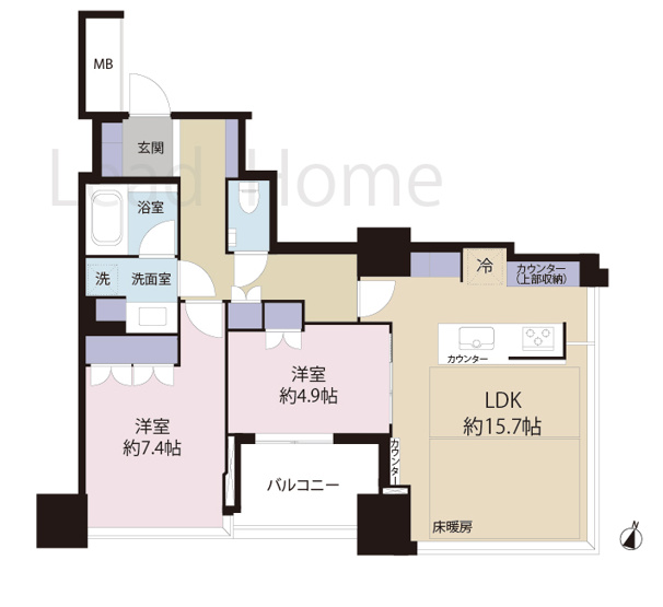 【間取り】 | 大崎ウエストシティタワーズ