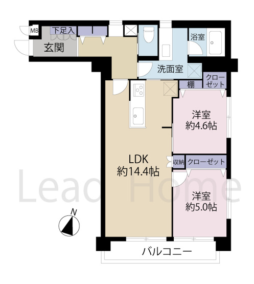 【間取り】 | セザール御殿山