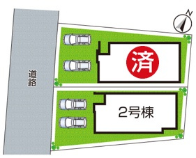 ★29(土)30(日)現地見学可能！★宇治市宇治大谷　ラスト1邸の区画図|全２区画