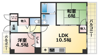【間取り】 | エクセラート神戸