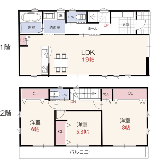 【間取り】 | 3LDKは、リビングダイニングキッチンと3つの居室がある間取り。ファミリー層に非常に人気の高い間取りで、広々としたリビングで家族団らんを楽しみ、個室でプライベートな時間も確保できるのが大きな魅力です。