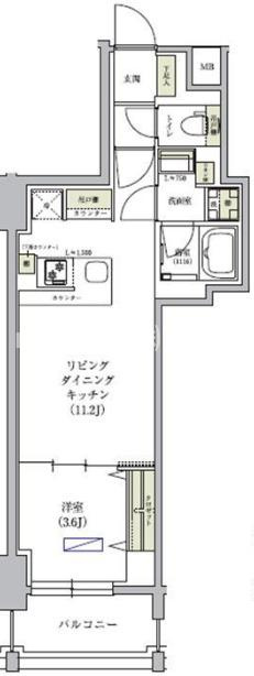 アーバネックス谷町四丁目の間取り