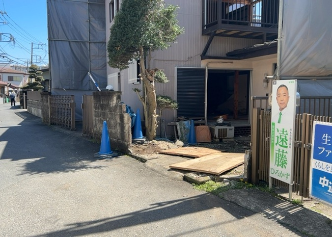 【外観】 | 土地購入を検討されている場合、境界杭がない状態で購入してしまうと境界確定測量をする必要があり、費用がかかります。購入の前に、売主、隣土地所有者立ち合いのもと境界を確定し境界杭を設置するのがベストです。
