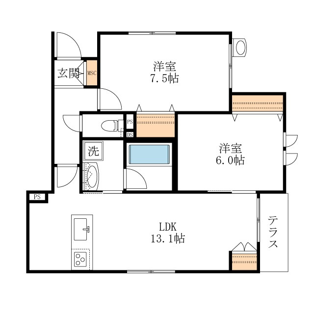 ＨＥＢＥＬ　ＭＡＩＳＯＮ　若葉の間取り