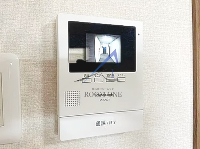 サクラハイツのセキュリティ|モニター付きインターホンです。