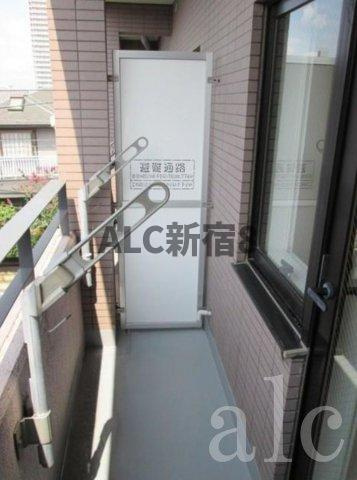 練馬区中村１丁目の賃貸マンションのバルコニー