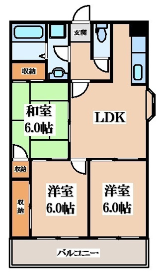 【間取り】 | むつみハイツ