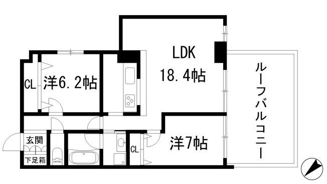 【間取り】 | グランドール宝塚
