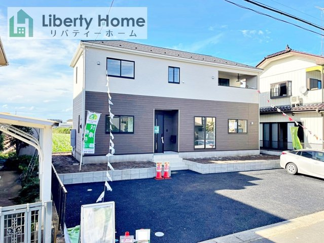 阿見町上長第1　新築戸建の外観|ご予約をいただければ、『平日の空いた時間』『周辺物件まとめて見たい』『1件だけ見たい』ももちろん可能です♪
お気軽にお問合せください♪