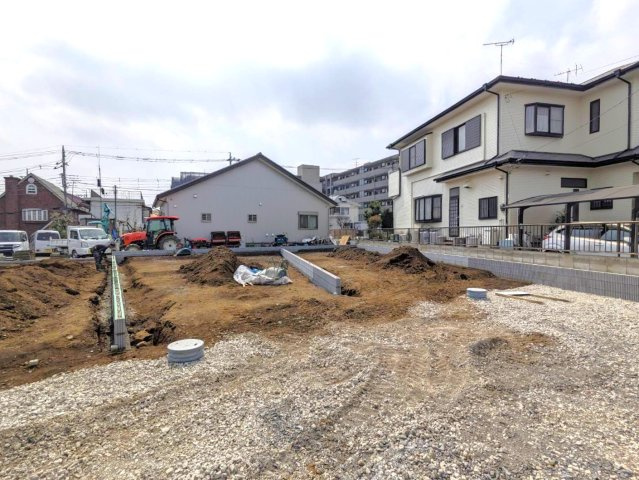 ふじみ野市西原１丁目の新築一戸建の外観|安全で耐久性の高い長期優良住宅 全5棟！
33～37坪のゆとりの敷地につき駐車2台可能です。
資料請求やご見学などお気軽にお問い合わせください。