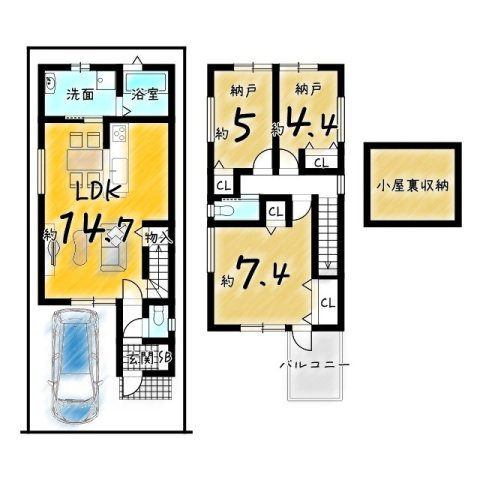 久貝２丁目の間取り