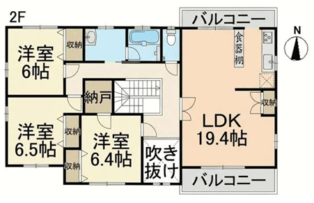 津田東町３丁目戸建の間取り