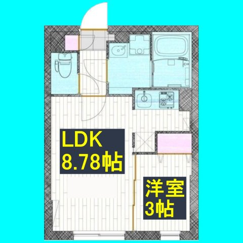 quador御器所BLANCの間取り