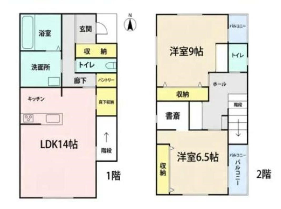 一条工務店施工　自然に囲まれた住宅街の間取り|導線を考えられた間取り