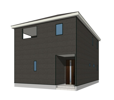 【外観パース】 | クレイドルガーデン山陽小野田市南竜王町 第1（1号棟） | 完成予想図です。（1号棟）