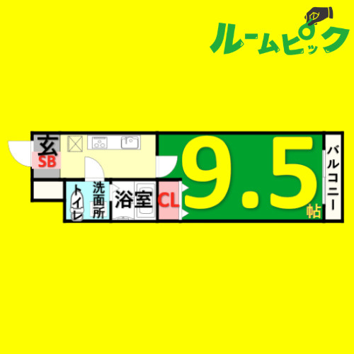 岩塚テラス　名古屋市賃貸　仲介手数料無料の間取り