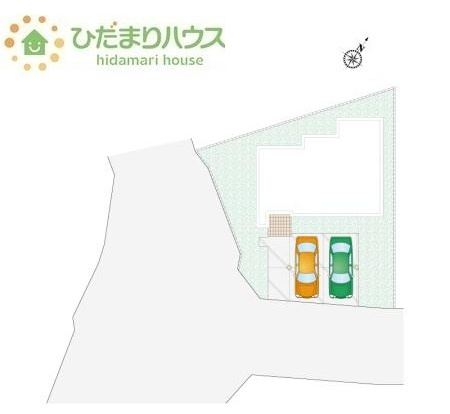 【区画図】 | 坂東市岩井　新築戸建　1号棟 | 南側道路なので陽当り良好◎陽だまりポカポカのマイホームです!(^^)!
