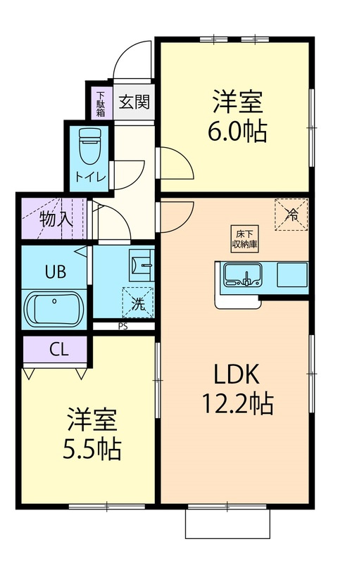 フォーゲル【キャッシュバック対象物件】の間取り