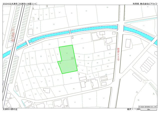 【土地図】 | 大津市小野188,191　売土地