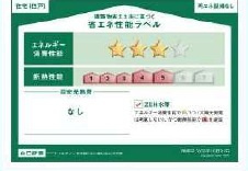 市川市原木３丁目852番の省エネ性能ラベル