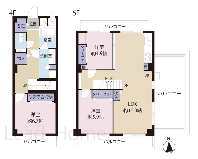 【間取り】 | セントラル三田