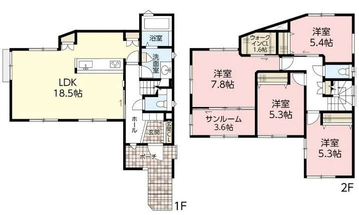 安佐南区八木６丁目の間取り