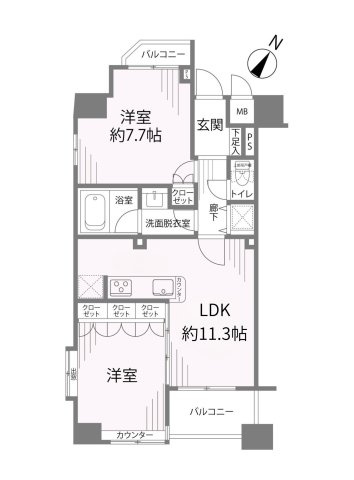 【間取り】 | ランドステージ白金台