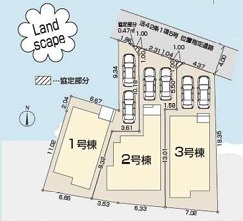 【仲介手数料無料】入間仏子第7期全3棟　1号棟　入間市新築住宅は西武ハウジングの区画図