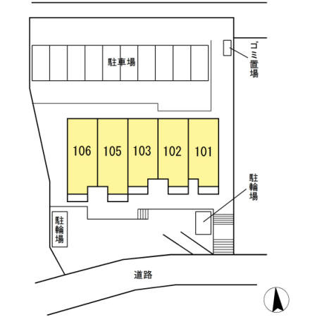 ファミールSの区画図