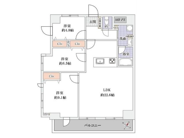ソネット上池袋の間取り