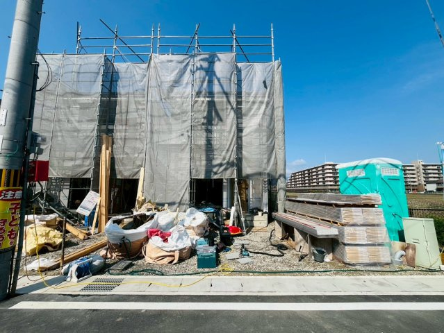 羽束師菱川町1号地の前面道路含む現地写真