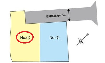佐伯区利松３丁目の土地図