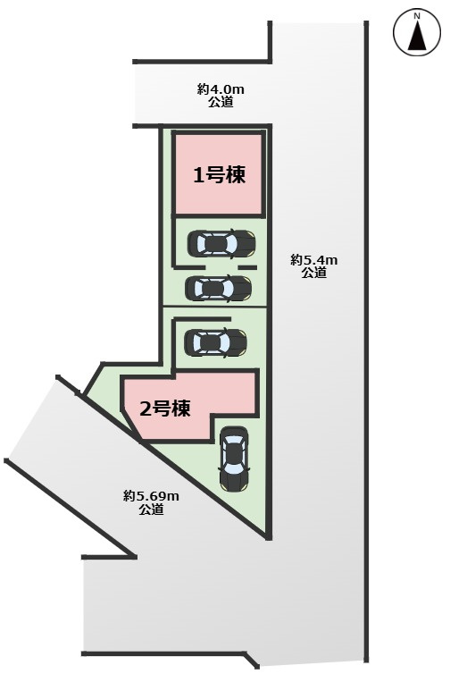 KEIAI GRACE中村区京田町2期｜名古屋市の戸建ならホームアップの区画図