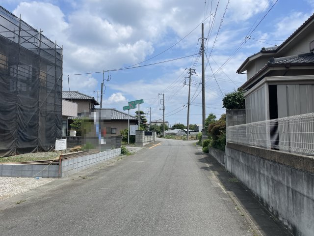 【前面道路含む現地写真】 | 本庄市万年寺第4　クレイドルガーデン　新築戸建　全2棟　1号棟 | 7/7撮影