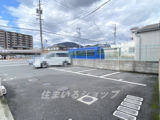 広島市安佐北区可部２丁目のアパートの駐車場