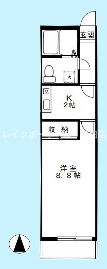 コートヴィアーレ※初期費用分割あと払いサービス利用可能物件の間取り