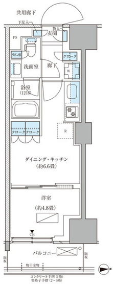 【間取り】 | パークアクシス品川天王洲アイル