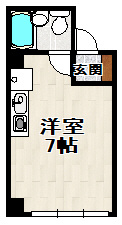 フォセット宝塚の間取り