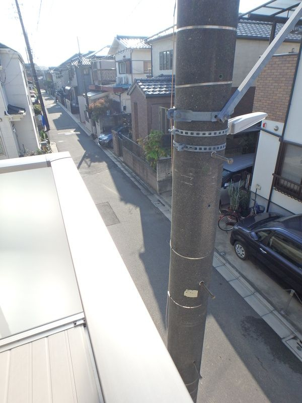 黒松亭Ⅱのバルコニー