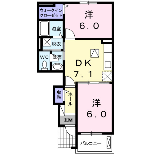 ガーデンヒルズＣの間取り