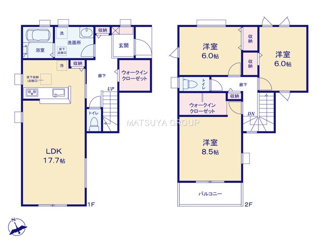 【間取り】 | リーブルガーデン岡崎市福岡町第2　1号棟