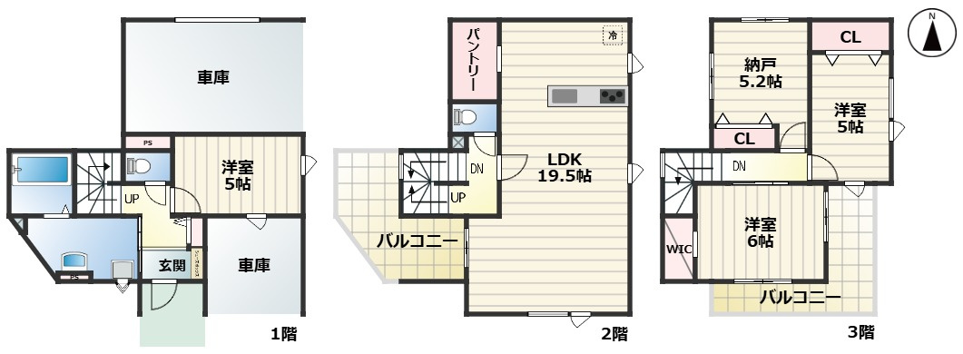 KEIAI GRACE中村区京田町2期｜名古屋市の戸建ならホームアップの間取り|間取図