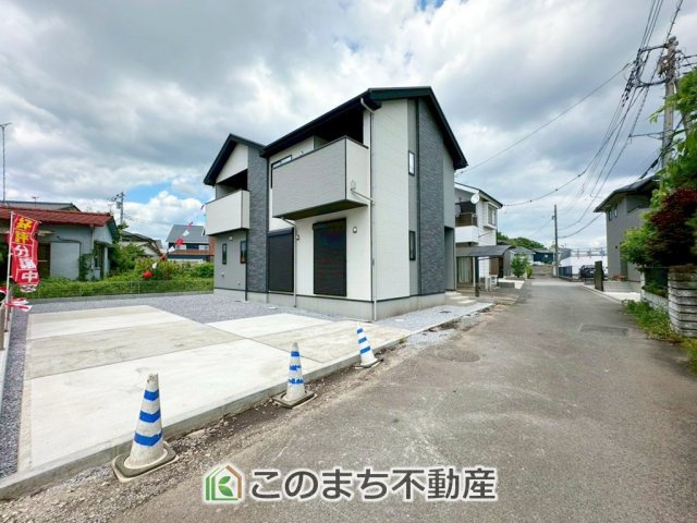 リガーレ宇都宮市一ノ沢町3期の前面道路含む現地写真